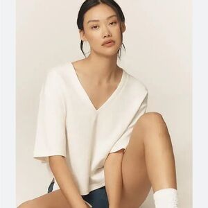 Anthropologie Daily Practice Short-Sleeve V-Neck T-Shirt